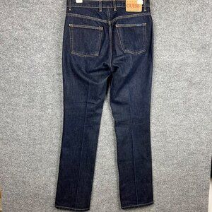 Vintage‎ Men's Guess Jeans Boot Leg Low Waist Sz 32 Dark Wash Blue